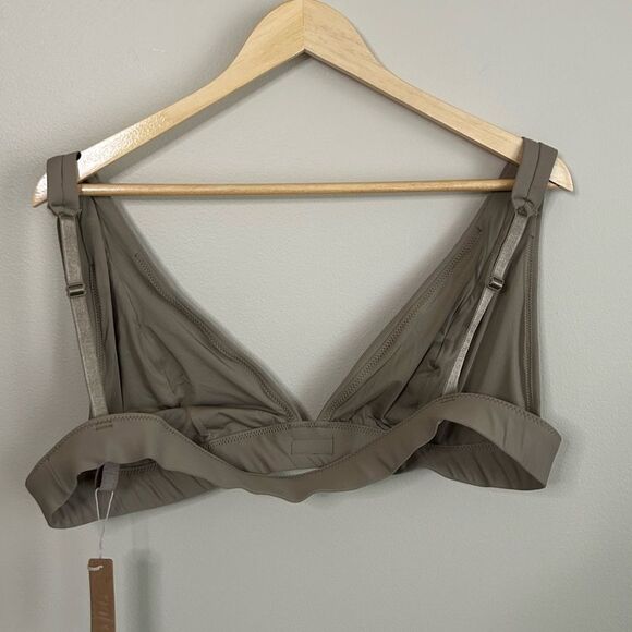 Skims Dessert Signature Plunge Logo Bikini Swim Top Size 3XL - Picture 5 of 6